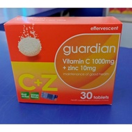 Guardian vitamin c 1000mg+zinc/vitamin c 500chewable