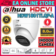 Dahua 8MP 4k Ultra HD 8.0MP Resolution IR Dome CVI Camera DH-HAC-HDW1801TLQP-A CCTV Support Night Vi
