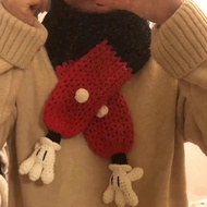 Christmas Scarf Mickey Scarf Big Goose Duck Scarf HandmadediyMaterial Package Wool Knitting Crochet 