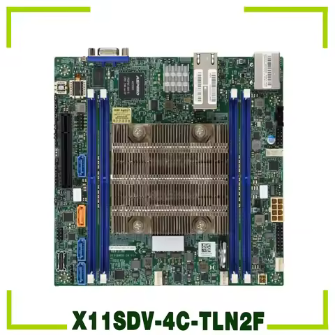 For Supermicro Embedded/loT Motherboard Xeon Processor D-2123IT 4 Cores 8 Threads Dual LAN with 10GB