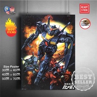 (Ready Stock) Mobile suit Gundam 144 RX-78-2 / RX78-2 / RX78 2 Gundam wall poster sticker deco poste