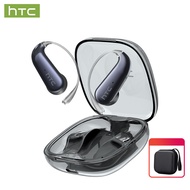 HTC NE38 Translator Earbud 134 ภาษาแปลหูฟังไร้สายบลูทูธพร้อมไมโครโฟนเคสชาร์จโปร่งใส IPX5 กันน้ํา