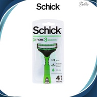 Schick Extreme3 3-Blade Disposable Razor 4 pcs (1 Pack)
