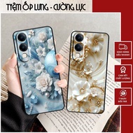 Vivo Y04 case with colorful flower print phone case