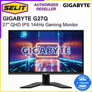 GIGABYTE G27Q 27" 2560 x 1440 (QHD) IPS Gaming Monitor with 144Hz, 1ms, AMD Free Sync,  3 Years Warranty With Gigabyte Singapore [Selit Trading]