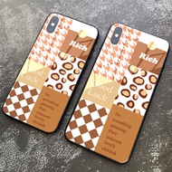 RICH glass iphone case with scratch-resistant glossy cover for iphone 6splus/7/7plus/8/8plus/x/xr/xs