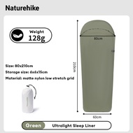 Naturehike ถุงนอนตั้งแคมป์กลางแจ้ง Liner โรงแรมแผ่นเดินทาง Mummy Model Bag ล้างทำความสะอาดได้สบายและ