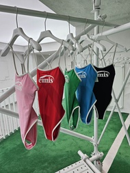 พร้อมส่ง ชุดว่ายน้ำ Emis (วันพีซ) Logo V-Back Strap Swimsuit