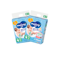 [Combo 2 bich] Tã/Bỉm Moony xanh Nhật Bản thoáng mềm và mỏng nhẹ /mẫu bao bì ngẫu nhiên.