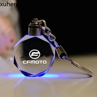 CFMOTO keychain holder, key box, key cover LED light K9 crystal color polygon transparent luminous k