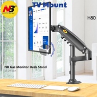 NB North Bayou H80 17- 27 Inch Gas Strut Monitor TV Desktop Bracket