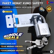 30mm nickel padlock package + 4 inch padlock hanger