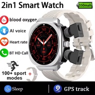 2026 2-in-1 Smart Watch With Earbuds TWS Bluetooth Earphone Heart Rate Blood Pressure Monitor Sport 