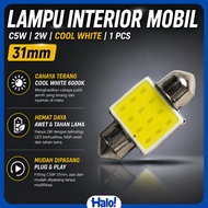 Car Interior Light C5W COB LED Plate Dome Light Cool White 2W 1 PCS - BA9S