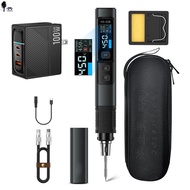 [PENGGONG]Comforhome เครื่องเชื่อมเหล็ก100W ป้องกัน ESD สำหรับ HS02Bset FNIR ที่มีอุณหภูมิที่ตั้งไว้