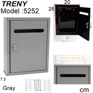 TRENY Japan Mail Box Post Letter Box/ Iron Mail Box/ Besi Plastik/ Mailbox/ Letterbox Password mailb