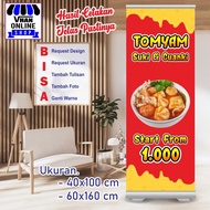 Custom Banner Spanduk MMT Tomyam atau Seafood Kuah