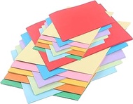 200 Sheets Origami Paper 15 x 15 cm &amp; 7 x 7 cm, 10 Assorted Colors 70gsm Coloured Paper, Square Craft Paper, Double Sided Construction Paper for Art Project DIY Handmade