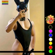 White Men Open Crotch Shapewear Tummy Control Bodysuit Sleeveless Compression Shirts Slimming Body S