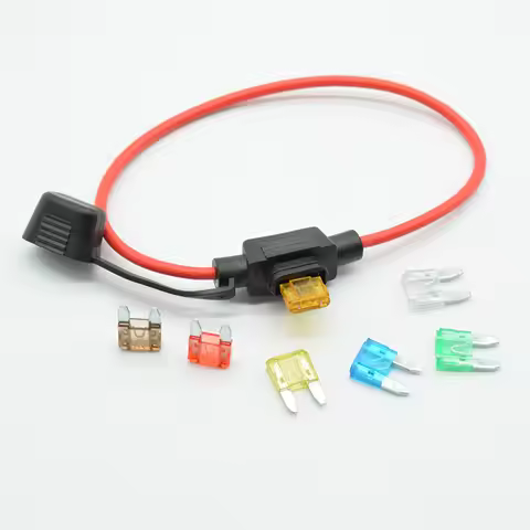 1PC 5/7.5/10/15/20/25/30A Fuse auto Car Replacement Mini Waterproof Power Socket Small Blade Type in