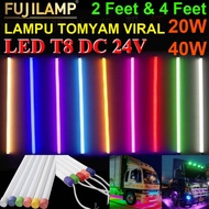 TOMYAM LED 24V 2FEET 20W & 24V 4FEET 40W T8 LAMP LORRY TRUCK TRAILER BUMPER LIGHT LORI LAMPU UNIVERS