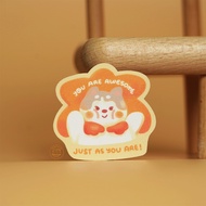 Marshall's Pep Talk Series Laptop Sticker Glitter Vinyl Sticker Waterproof by HTV Merch Cute