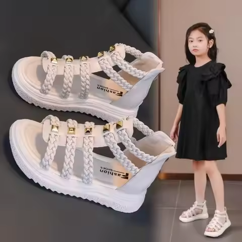 Girl Sandal Summer Sports Little Girls Princess Fashion Baby Girl Shoe Breathable Kid Shoes Girl Zap