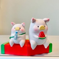 (包順豐站/櫃) 西瓜一對 Lulu The Piggy罐頭豬 LuLu陽光派對系列盲盒(冇盒，已用透明袋包裝)保存良好