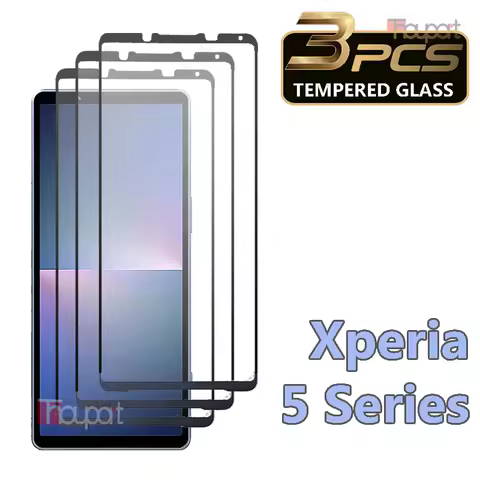 3PCS Tempered Glass For Sony Xperia 5 V IV III II Screen Protector Film For Sony 5 IV Glass