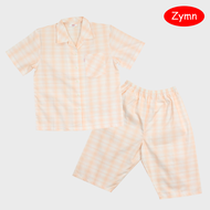 ZYMN ชุดนอนลายตารางเล็ก รุ่น ZN6111 สีส้ม (OR)