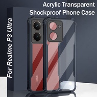 Acrylic Clear Hard PC Back Cover For Realme P3 Ultra Case Shockproof Transparent Phone Shell RealmeP