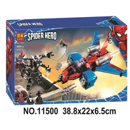 Lego block superhero Spider Man jet battle Venom mecha 76150 assembly toy/01 a Spider Man Jet Vs. Ve