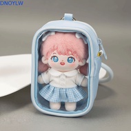 DNOYLW 10cm Transparent Doll Bag, Portable Zipper Doll Storage Bag, Dolls Walking Bag Clear Display 