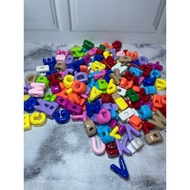 [1 pcs] LUXURY 3D ALPHABET LETTER Beads VOCAL LETTER Mote Beads DIY Craft Bag Charm Phone Strap