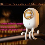 Space Pet Cabin Baby Stroller Fan Portable Bladeless USB Chargeable Silent Outdoor Mini Handheld Kids Fan Inverter Natural Wind