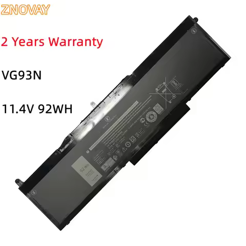 ZNOVAY VG93N Laptop Battery For DELL Precision 15 3520 3530 For DELL Latitude 5591 5495 5590 5580 54