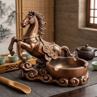 Success is imminent, retro copper ashtray office, money is imminent, horse ashtray opening gift deco