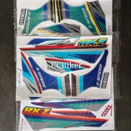 Yamaha RXZ (6) Body Sticker/ RXZ Cata Bozz Mili Stripes Motor Sticker