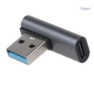 Super 90 Degree USB C to USB A Adapter Right Angle USB A 3 0 Male to USB Type C Conenctor for Laptop