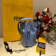 9成新 專櫃正品 Fendi MON TRESOR水桶包+絲巾