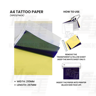 A4 Thermal Paper Transfer Paper Roll Tattoo Stencil Paper Stack Fanfold for D210 S8 A40 M08F Printer