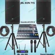 Paket Karaoke Speaker Jbl Eon 715 Original Speaker Aktif 15 Inch