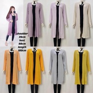 cardigan labuh muslimah