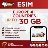 eSIM Europe 41 COUNTRIES 3/5/10/20/30 GB Data |3-30 Days | eSIM Roaming | eSIM Travel | eSIM Global 