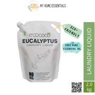 ECO COCO Eucalyptus Essential Oil Natural Laundry Liquid/ Baby Laundry Detergent/ Pencuci Baju (2kg)