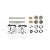 TAMIYA 15418 DOUBLE ALUMINUM ROLLER W/RUBBER RINGS (1-12)