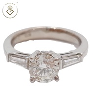 [Kedai Emas Gemilang] 200568 {YS} 18K White Gold 0.82Ct Diamond Ring (10) (4.18G) [750 Gold]
