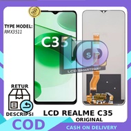 LCD TOUCHSCREEN REALME C35 ORIGINAL FULLSET WARRANTY FREE GLUE/ SCREWDRIVER