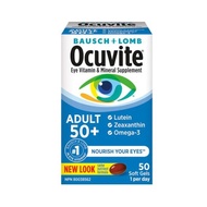 博士倫 – Ocuvite® 50歲以上護眼配方 葉黃素 + 玉米黃素 + Omega-3 50粒