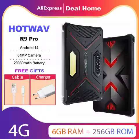 HOTWAV R9 Pro,Rugged Tablet,20(6+14) Гб+256 Гб,20080мАч,11" FHD+2K Pad,64MP Camera,Android 14,4G Tab